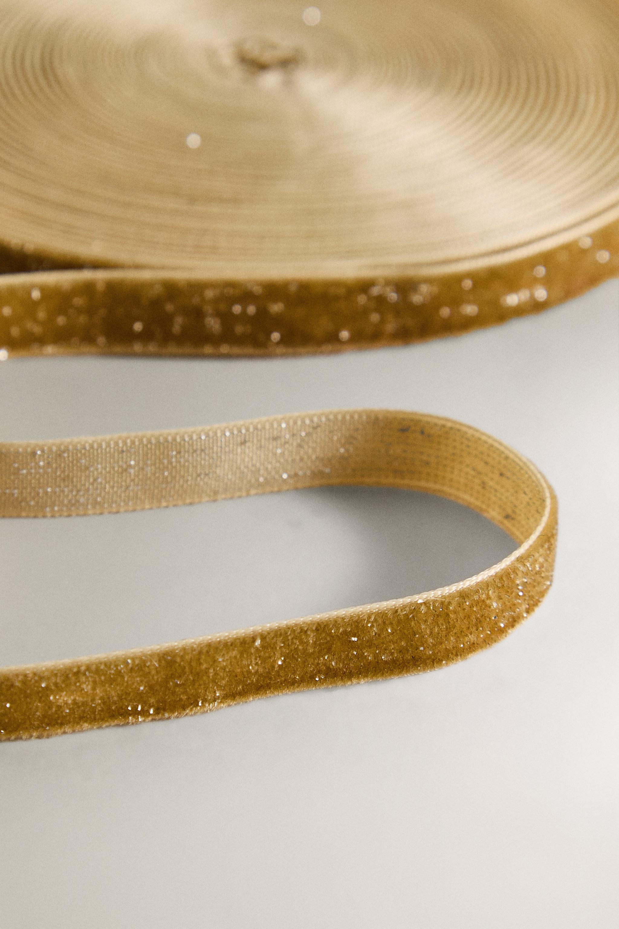 SHINY VELVET CHRISTMAS GIFT WRAPPING RIBBON